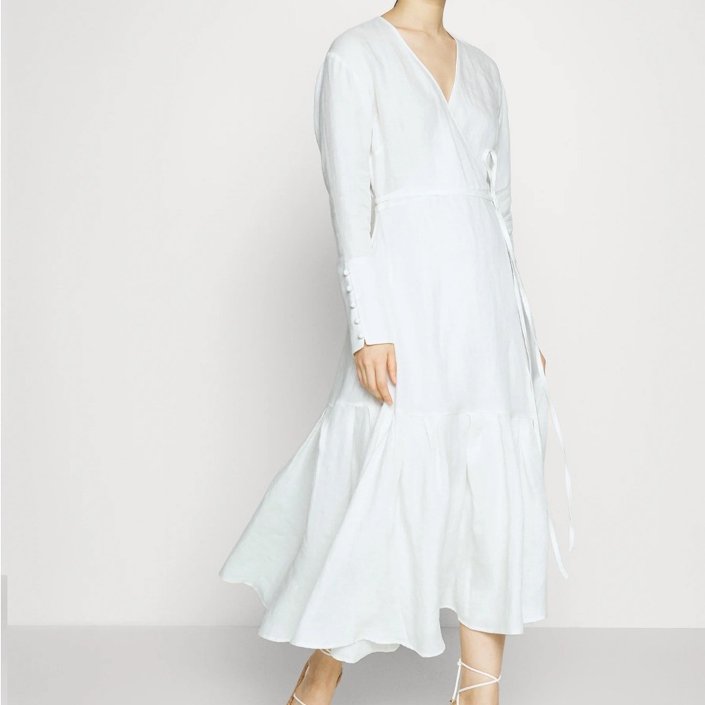 linen wrap dress rejina pyo